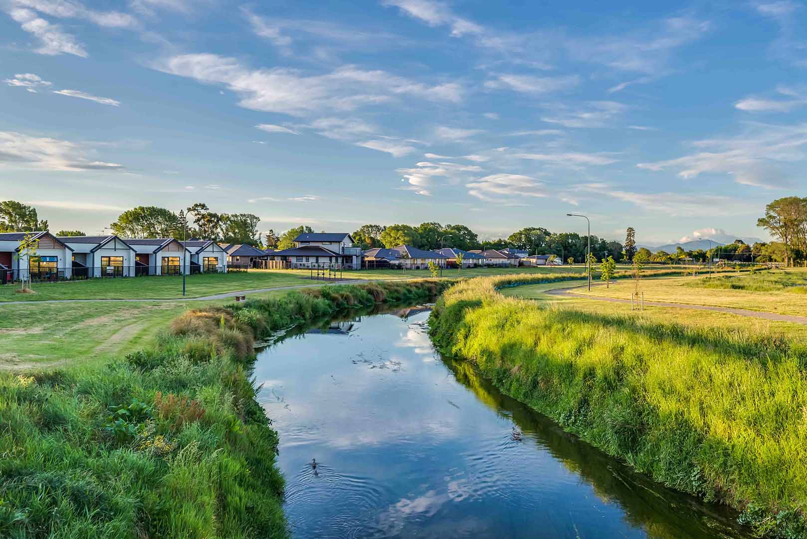 Silver Stream winding through Silverstream subdivision